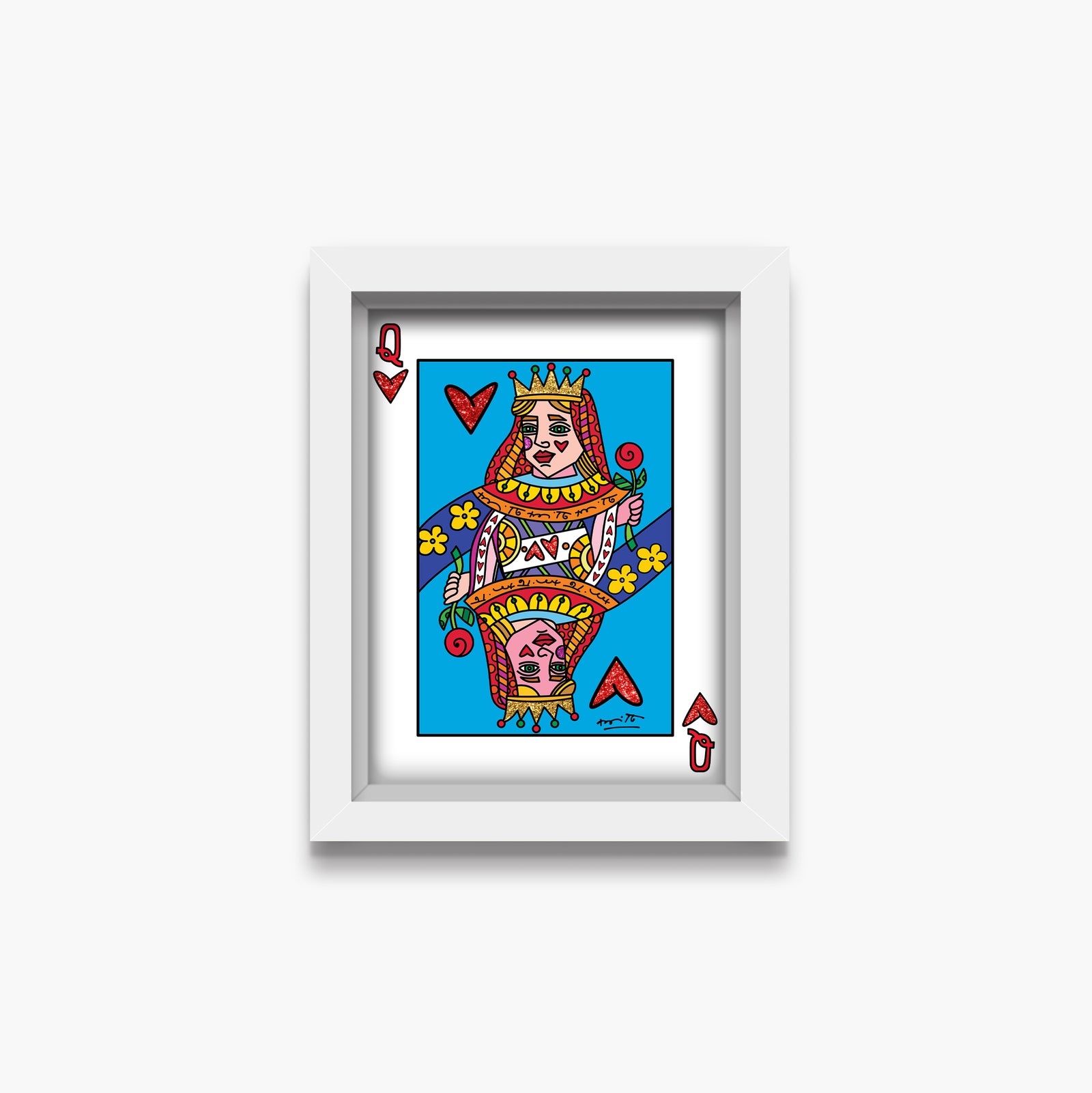 Romero Britto im the queen limited edition  contemporary pop art piece