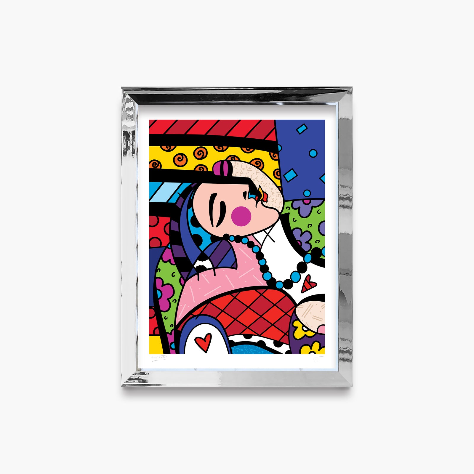 Romero Britto dream picasso limited edition print  colorful pop art design