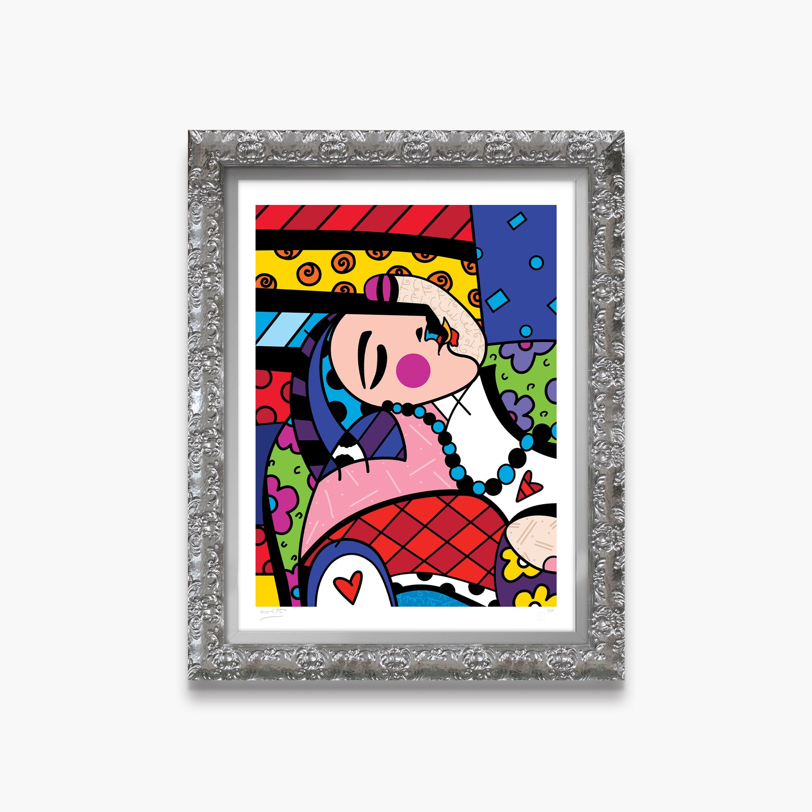Romero Britto dream picasso limited edition print  contemporary pop art piece
