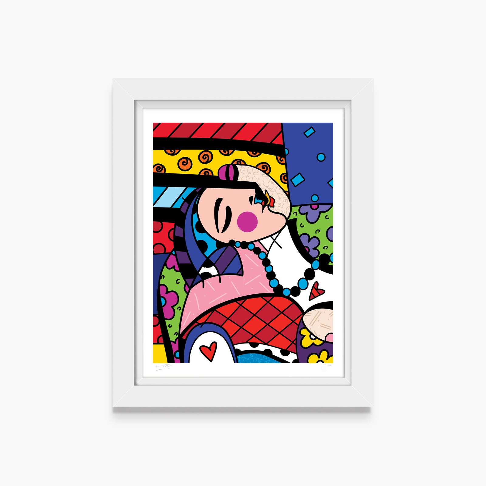 Romero Britto dream picasso limited edition print  colorful pop art design