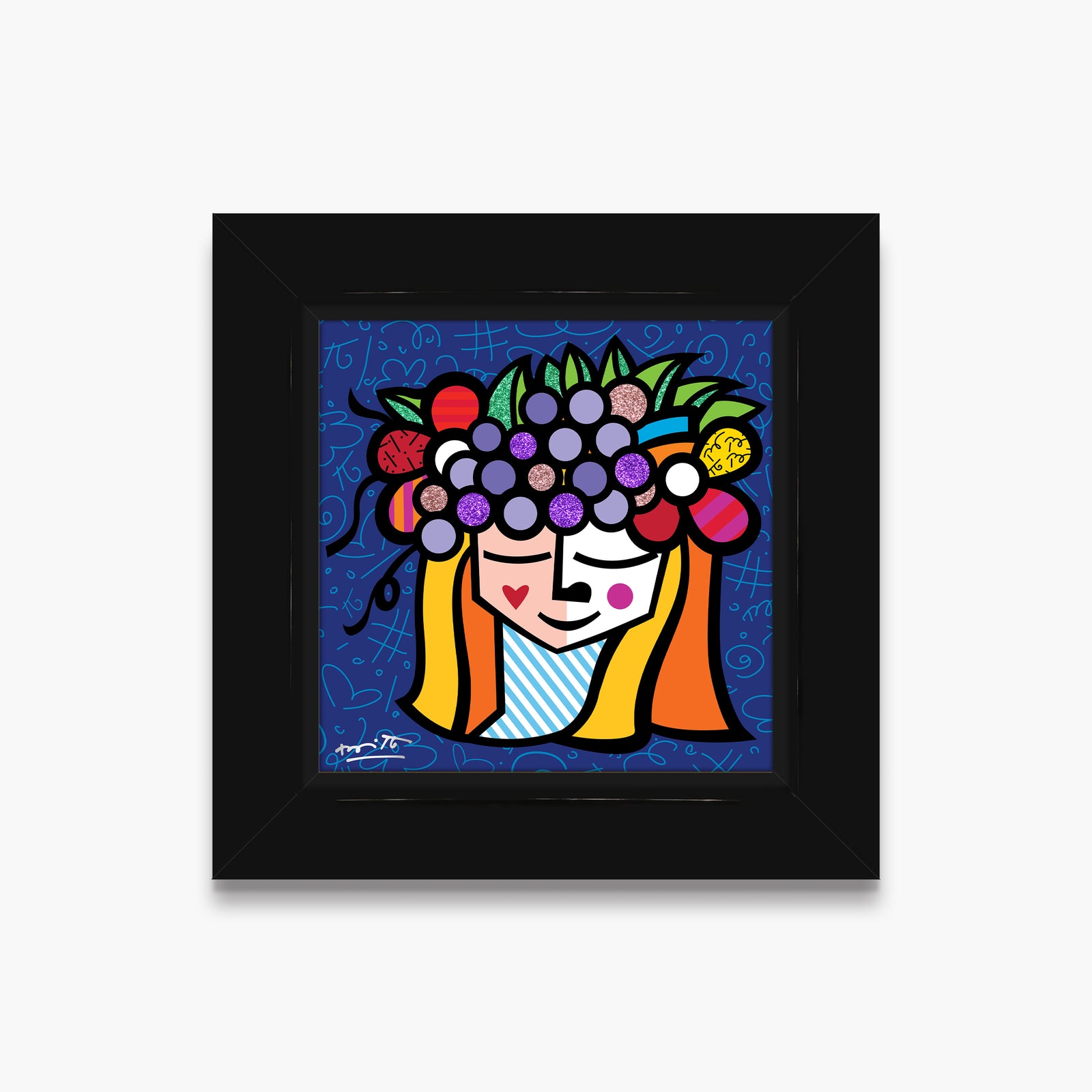 Romero Britto pomona limited edition print  colorful pop art design