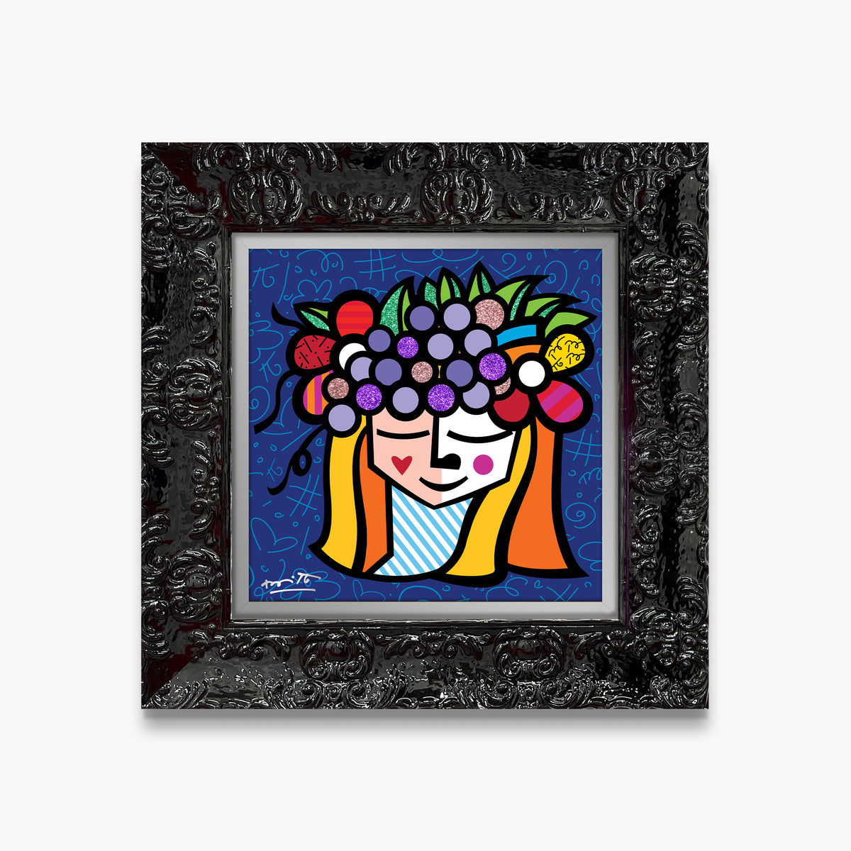Romero Britto pomona limited edition print  colorful pop art design