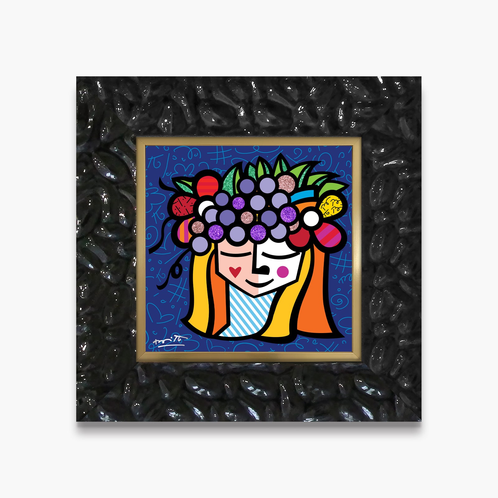 Romero Britto pomona limited edition print  contemporary pop art piece