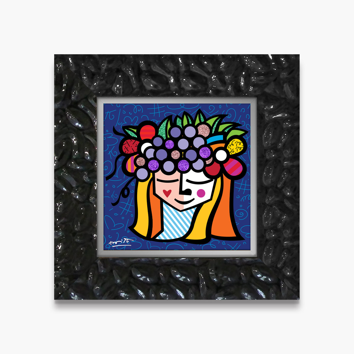 Romero Britto pomona limited edition print  contemporary pop art piece