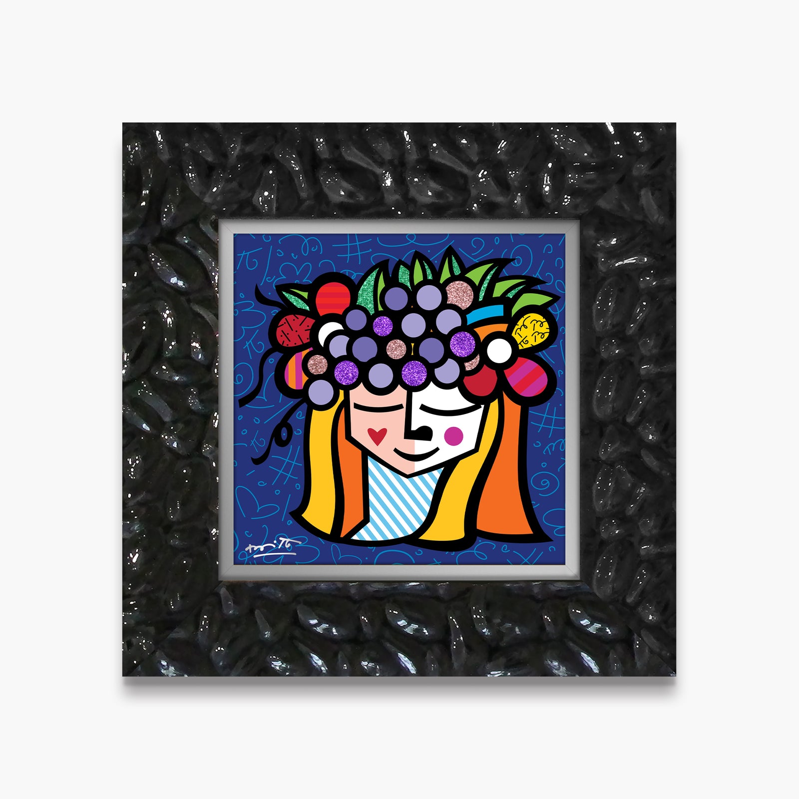 Romero Britto pomona limited edition print  contemporary pop art piece
