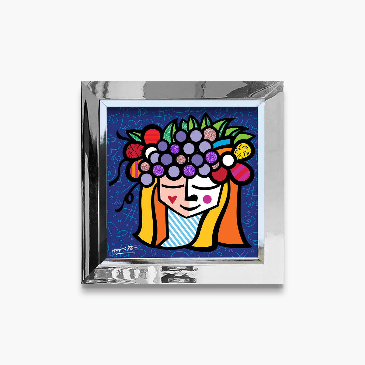 Romero Britto pomona limited edition print  colorful pop art design