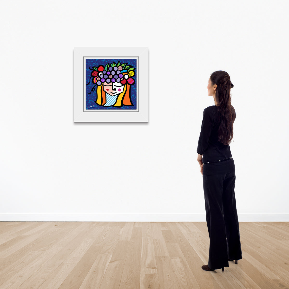 modern pop art pomona limited edition print  vibrant home decor