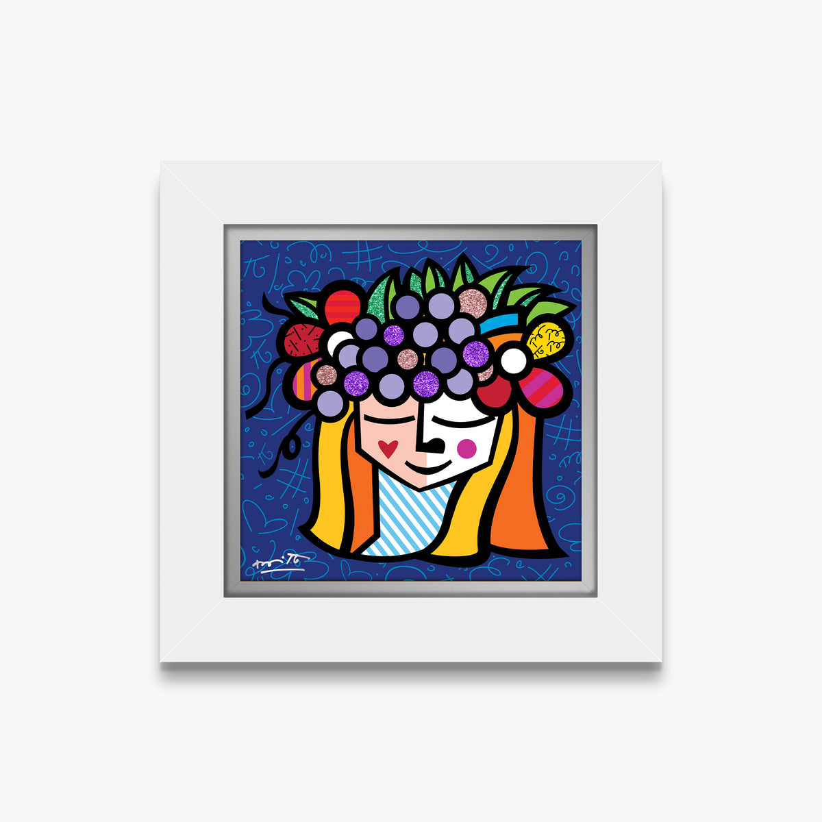 Romero Britto pomona limited edition print  contemporary pop art piece