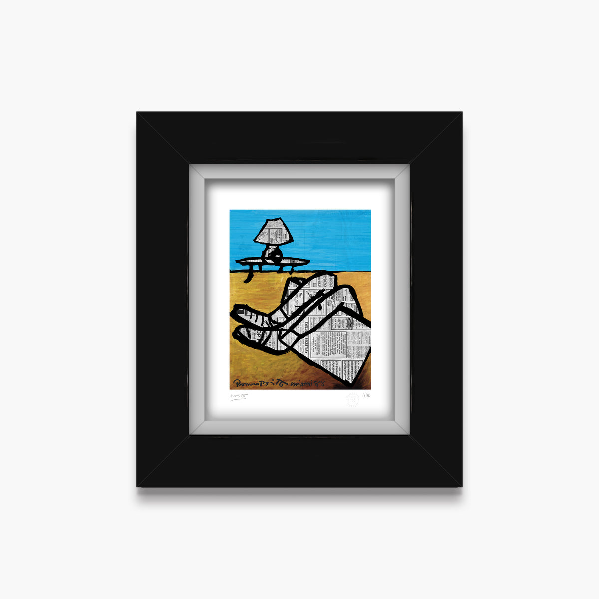 Romero Britto leos legs limited edition print  contemporary pop art piece