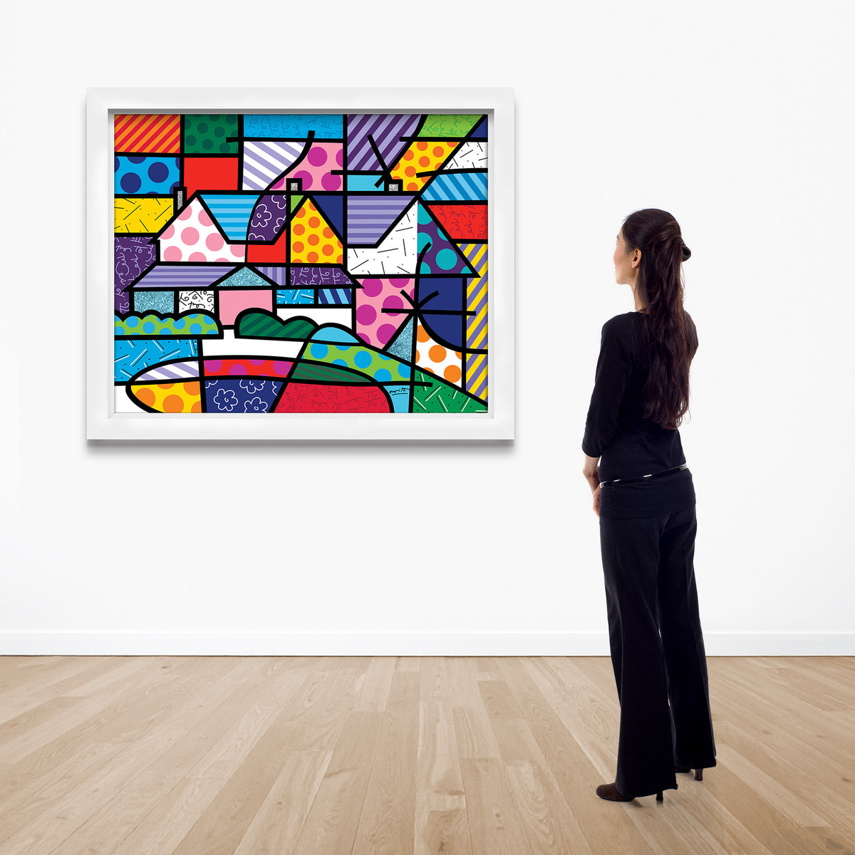 modern pop art roses view limited edition print  vibrant home decor