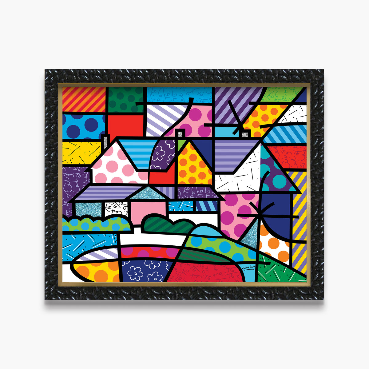 roses view limited edition print  colorful decorative collectible gift idea