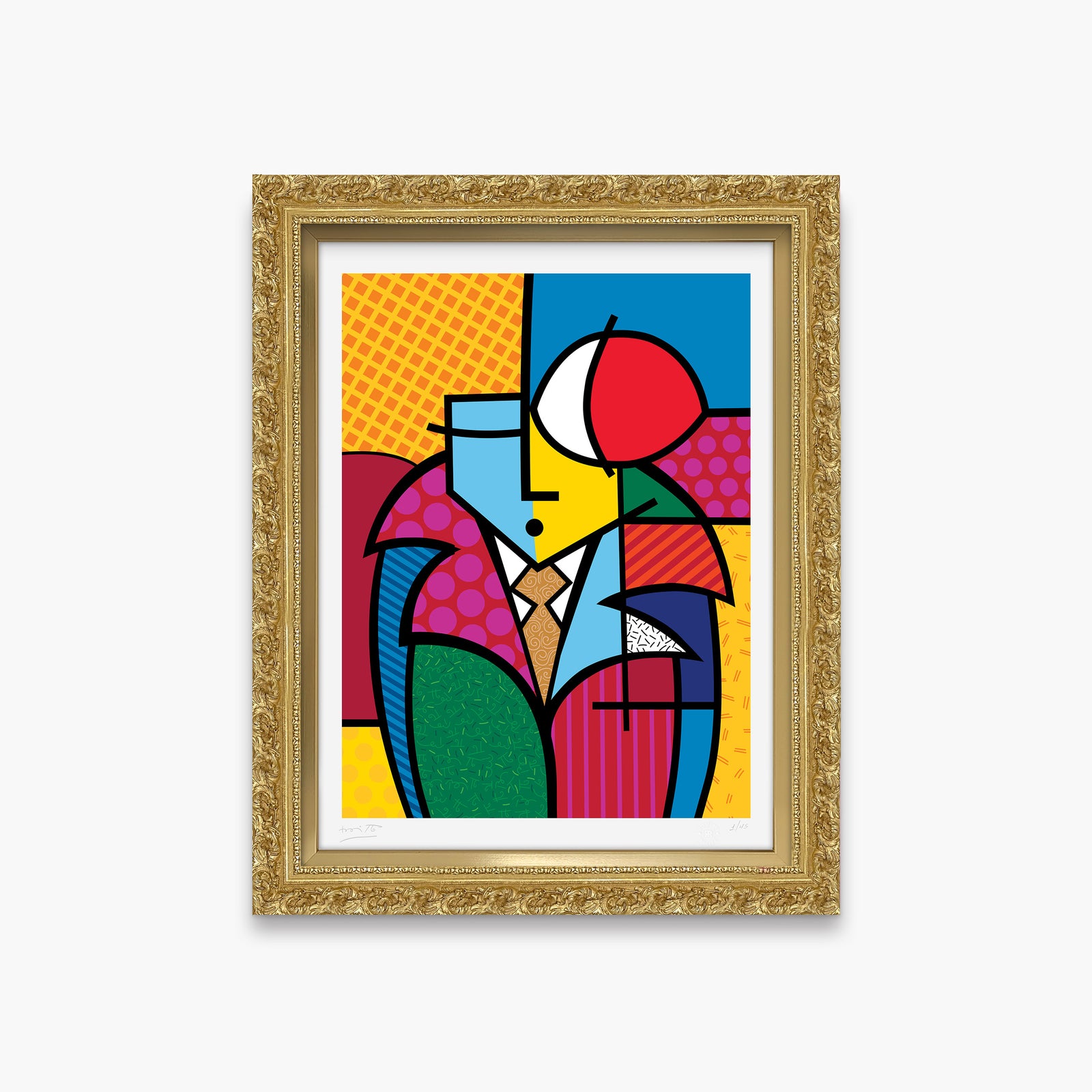 modern pop art rick limited edition print  vibrant home decor