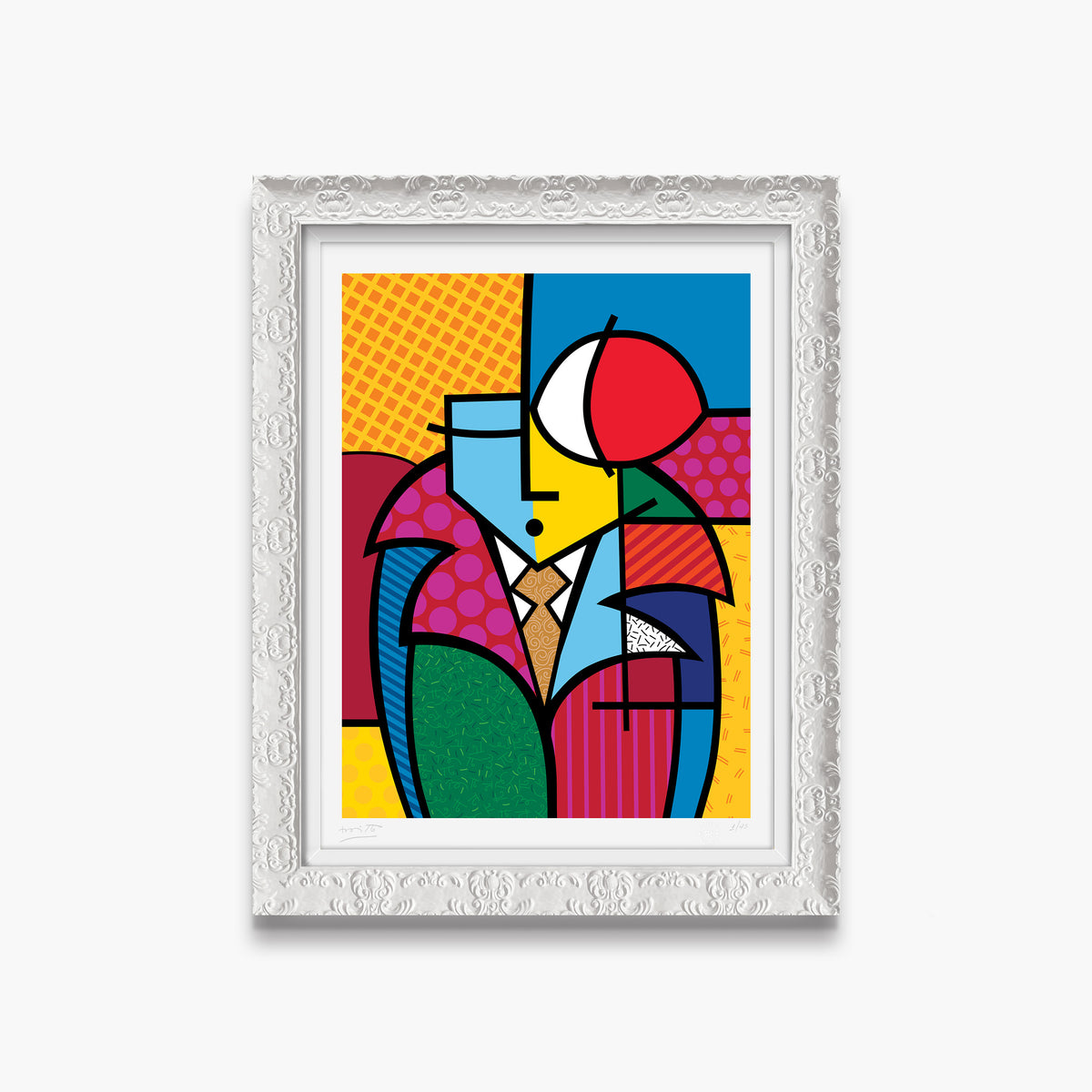 modern pop art rick limited edition print  vibrant home decor
