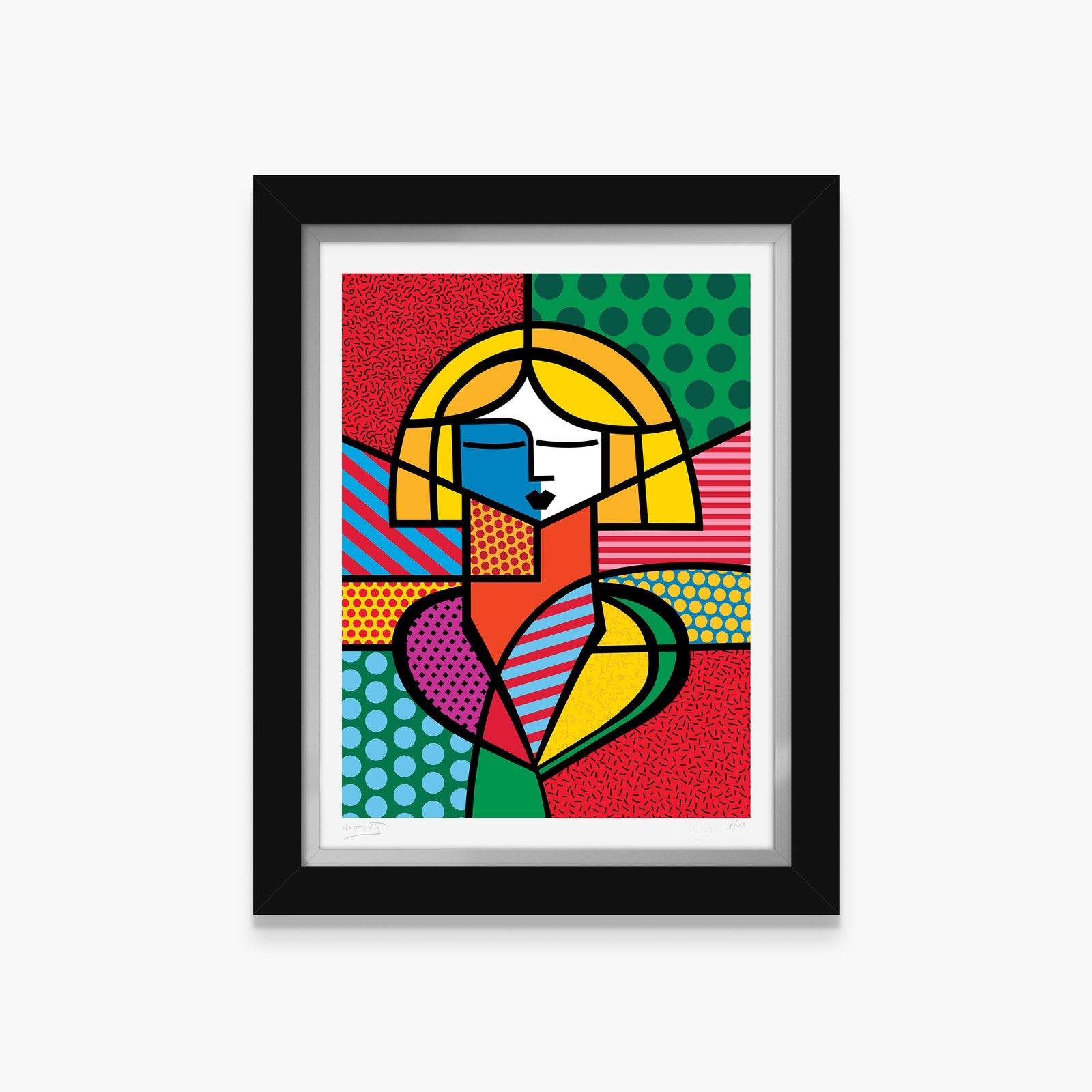 francine limited edition print  artistic colorful design collectible
