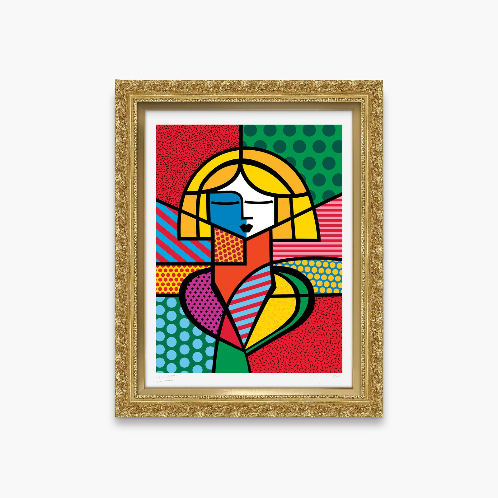 modern pop art francine limited edition print  vibrant home decor