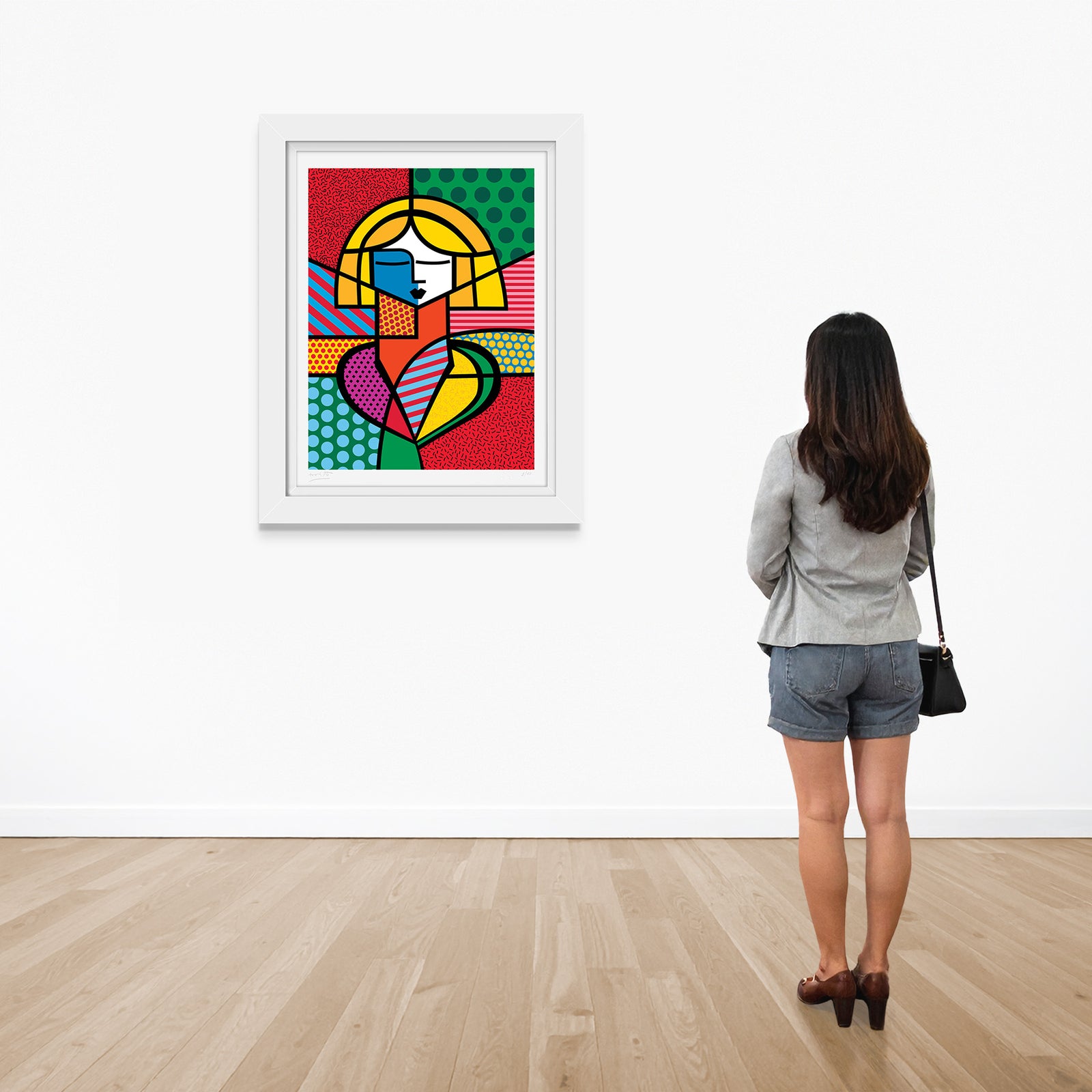 modern pop art francine limited edition print  vibrant home decor