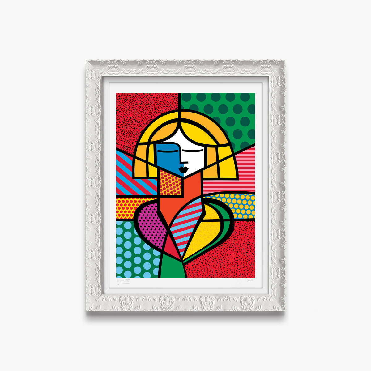 modern pop art francine limited edition print  vibrant home decor