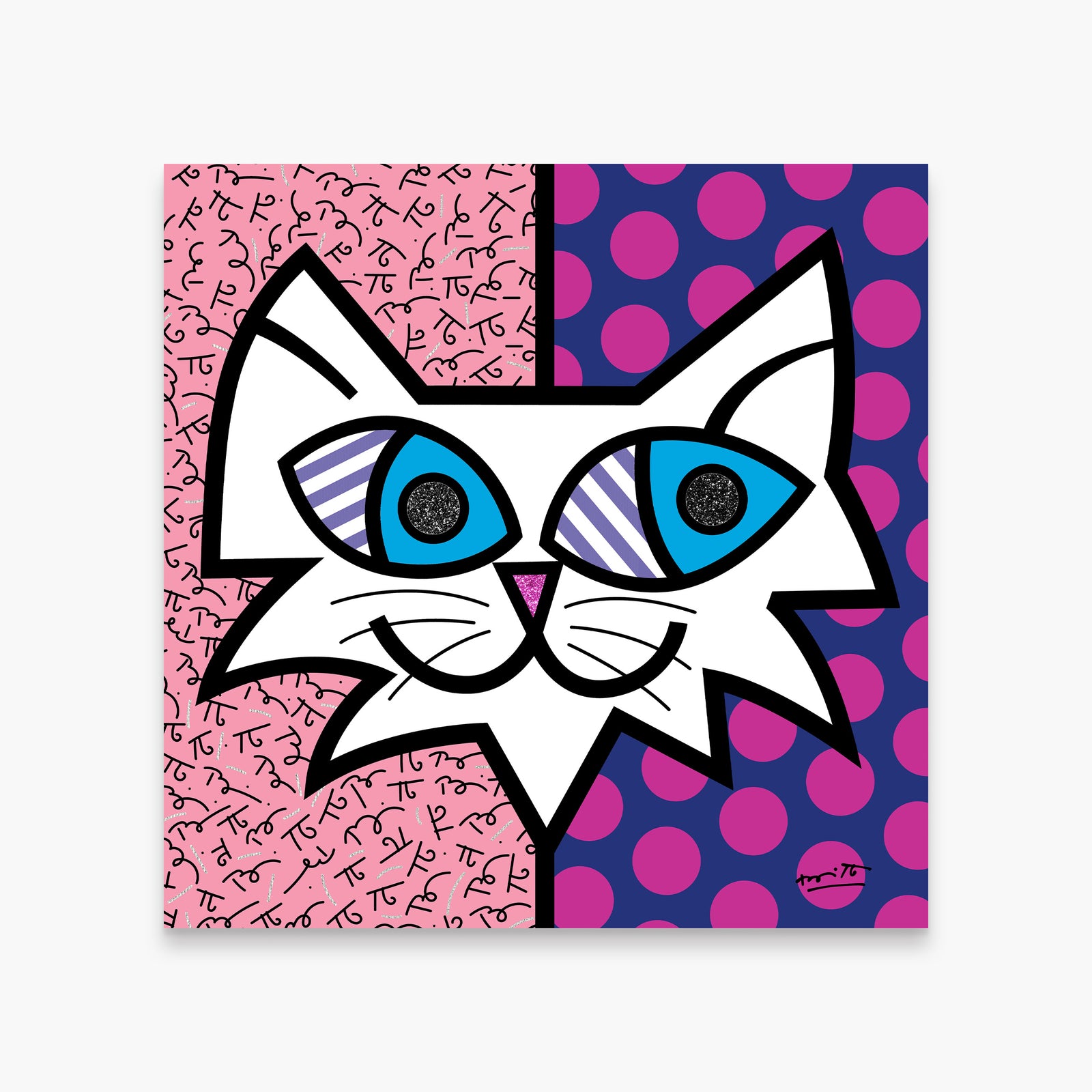 Romero Britto squeaki limited edition print  colorful pop art design
