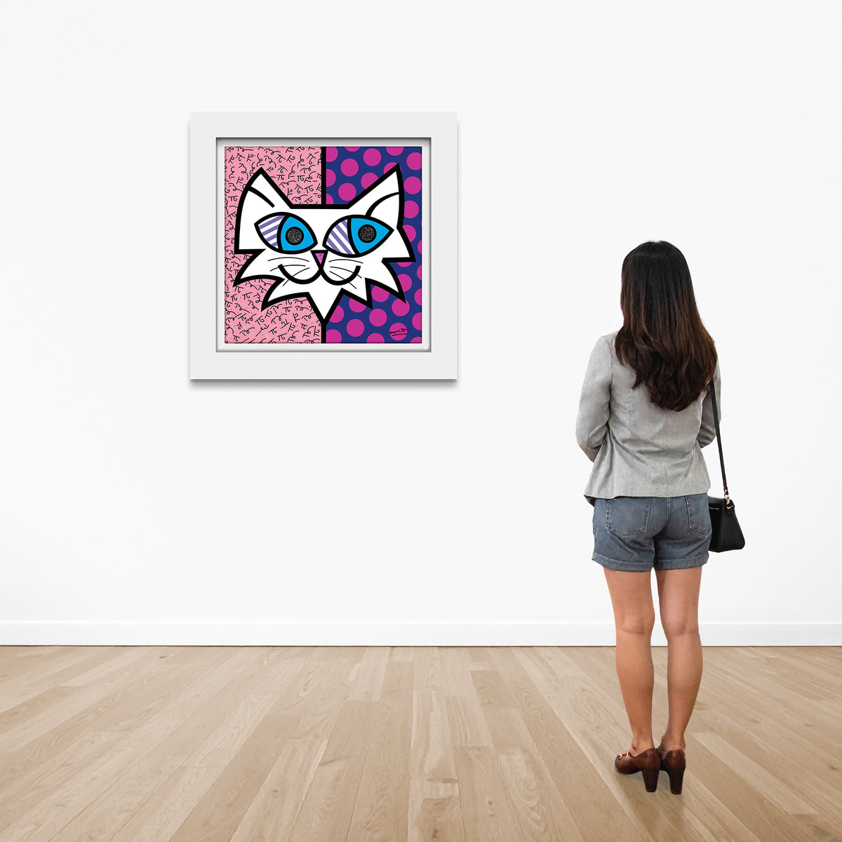 modern pop art squeaki limited edition print  vibrant home decor