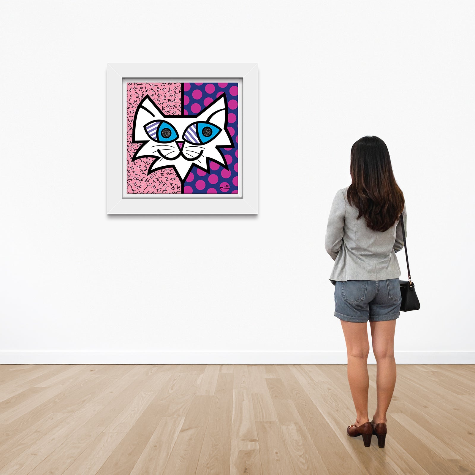 modern pop art squeaki limited edition print  vibrant home decor