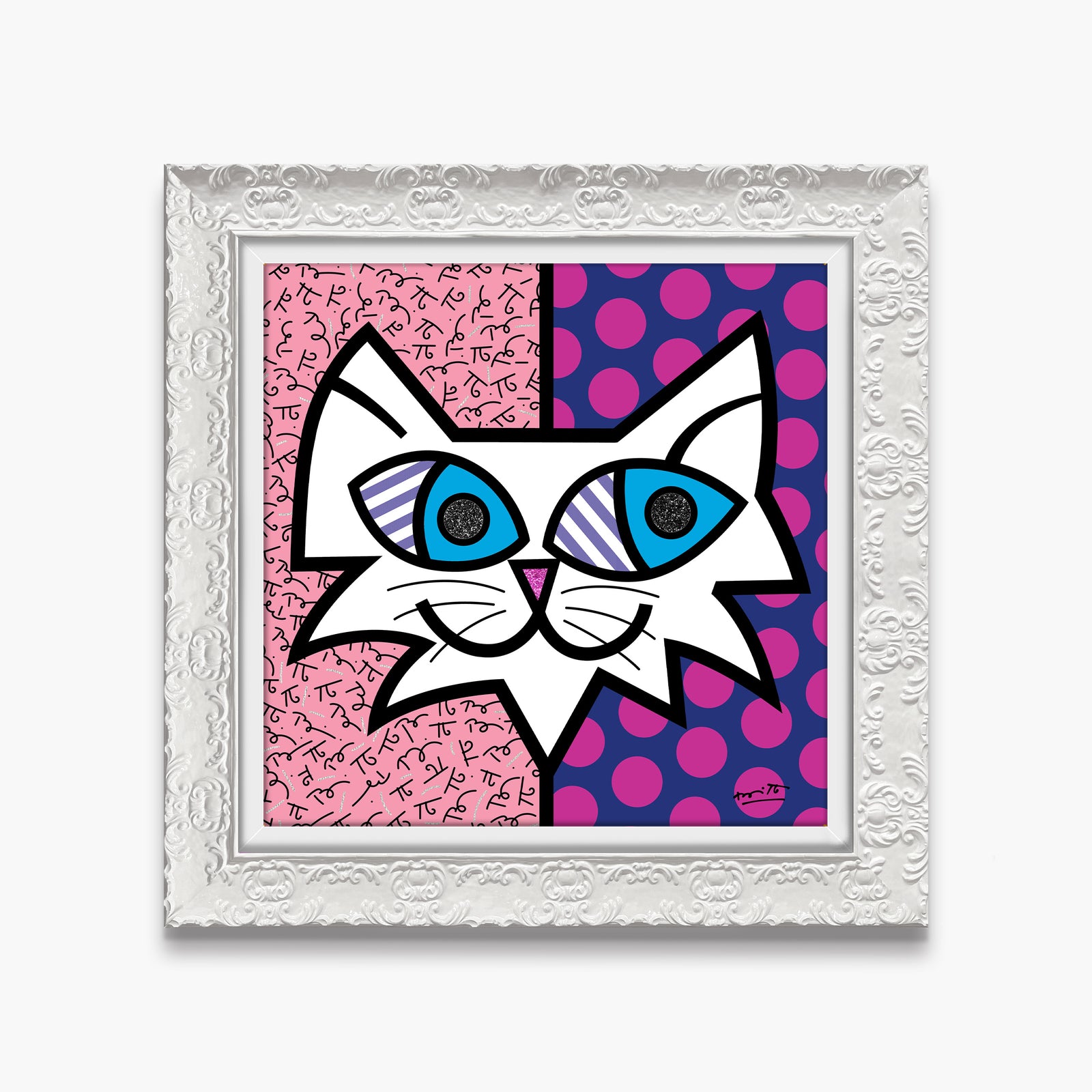 modern pop art squeaki limited edition print  vibrant home decor