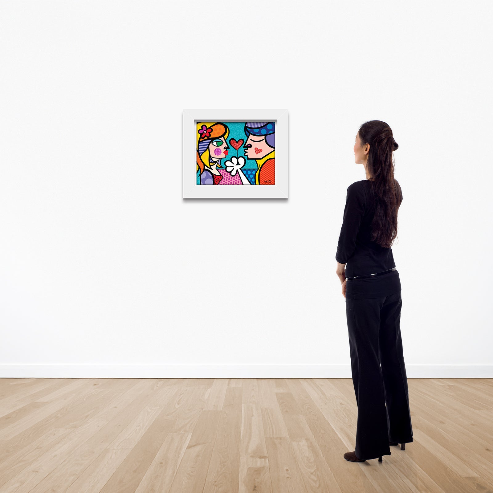 modern pop art sweet heart limited edition print  vibrant home decor