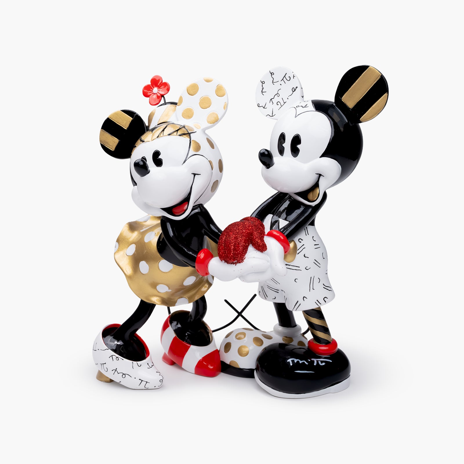 Mickey and Minnie Black & Gold - Disney by Britto Figurine