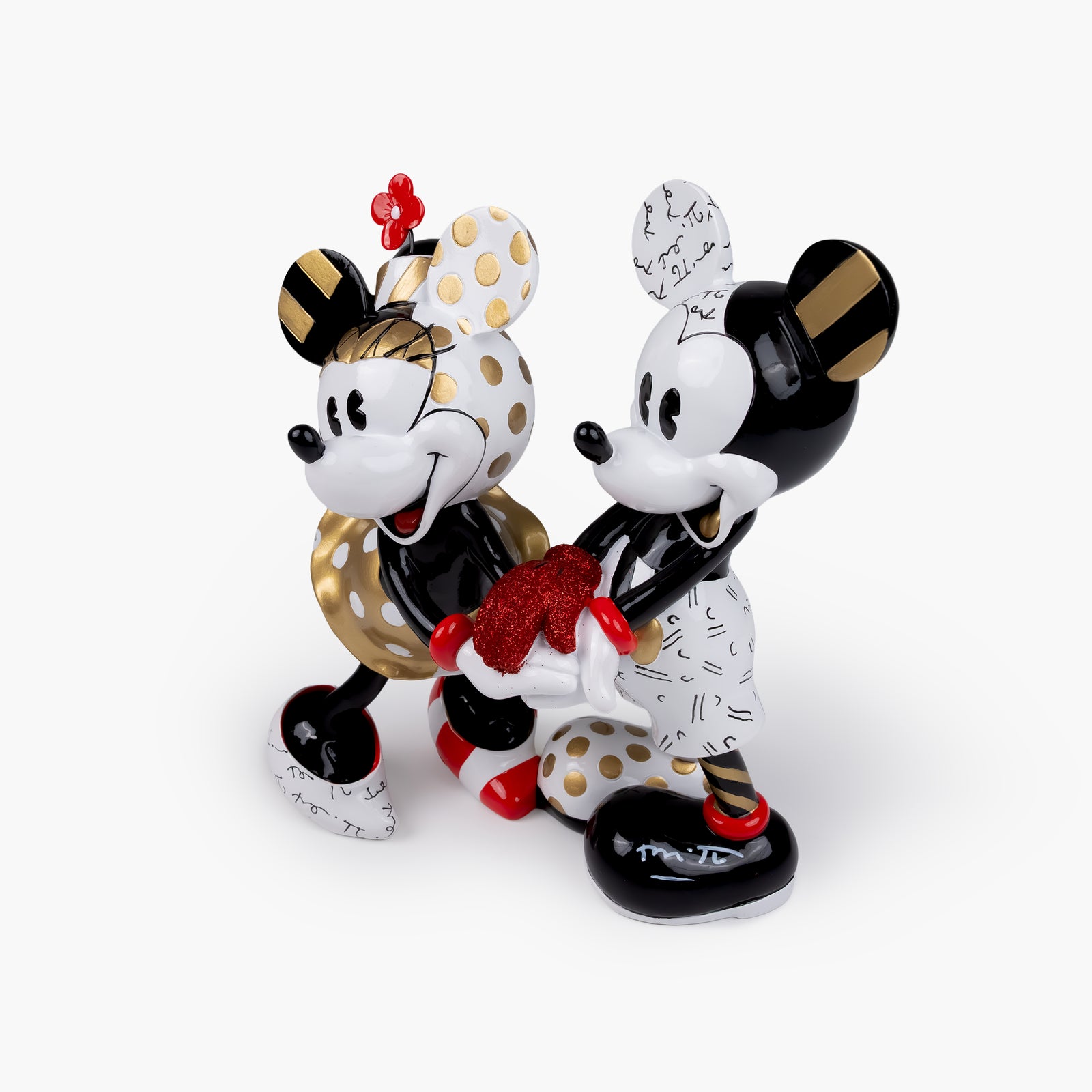 Mickey and Minnie Black & Gold - Disney by Britto Figurine