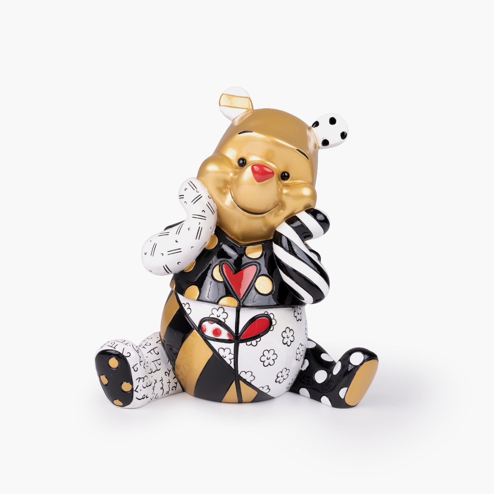 Winnie The Pooh Black & Gold - Disney by Britto Figurine
