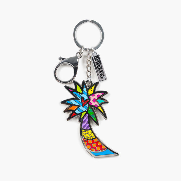 Palm Tree Britto Keychain & Bag Charm