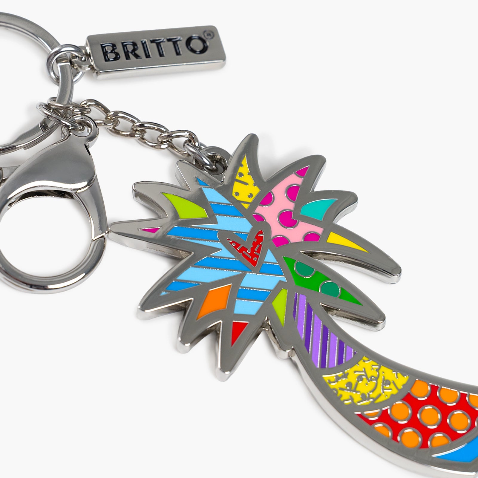 Palm Tree Britto Keychain & Bag Charm