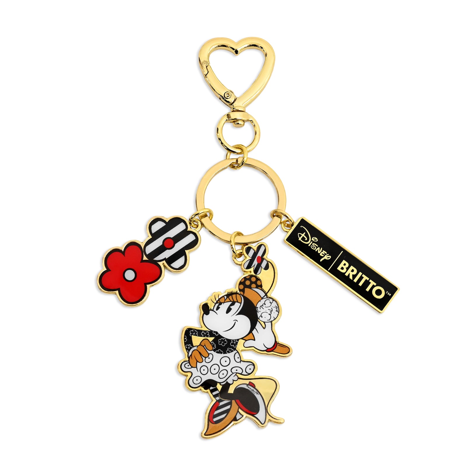Minnie Keychain - Black & Gold - Disney By Britto