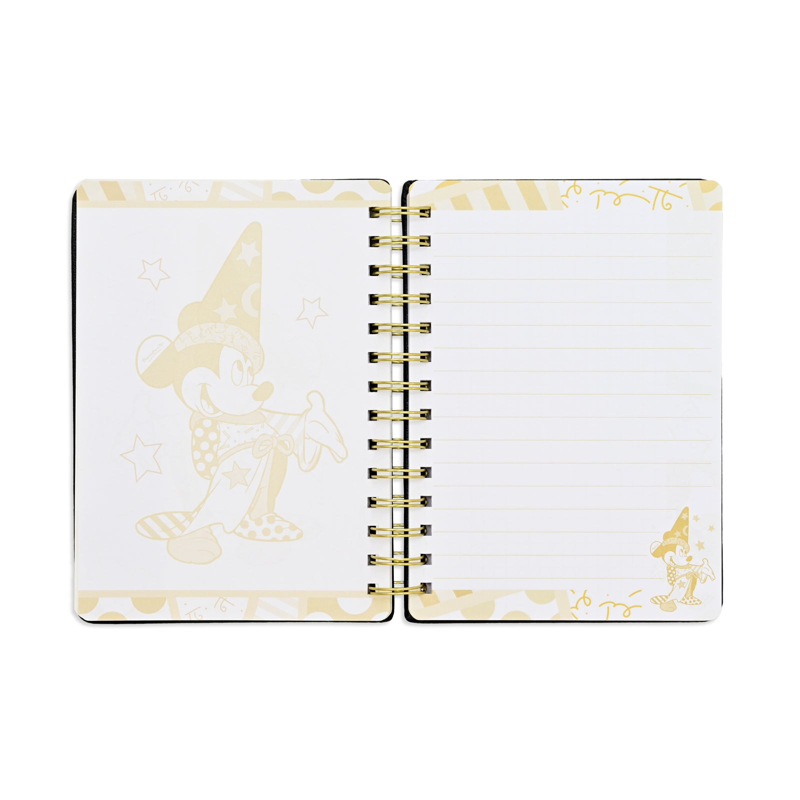 Romero Britto sorcerer mickey notebook black gold  colorful pop art design