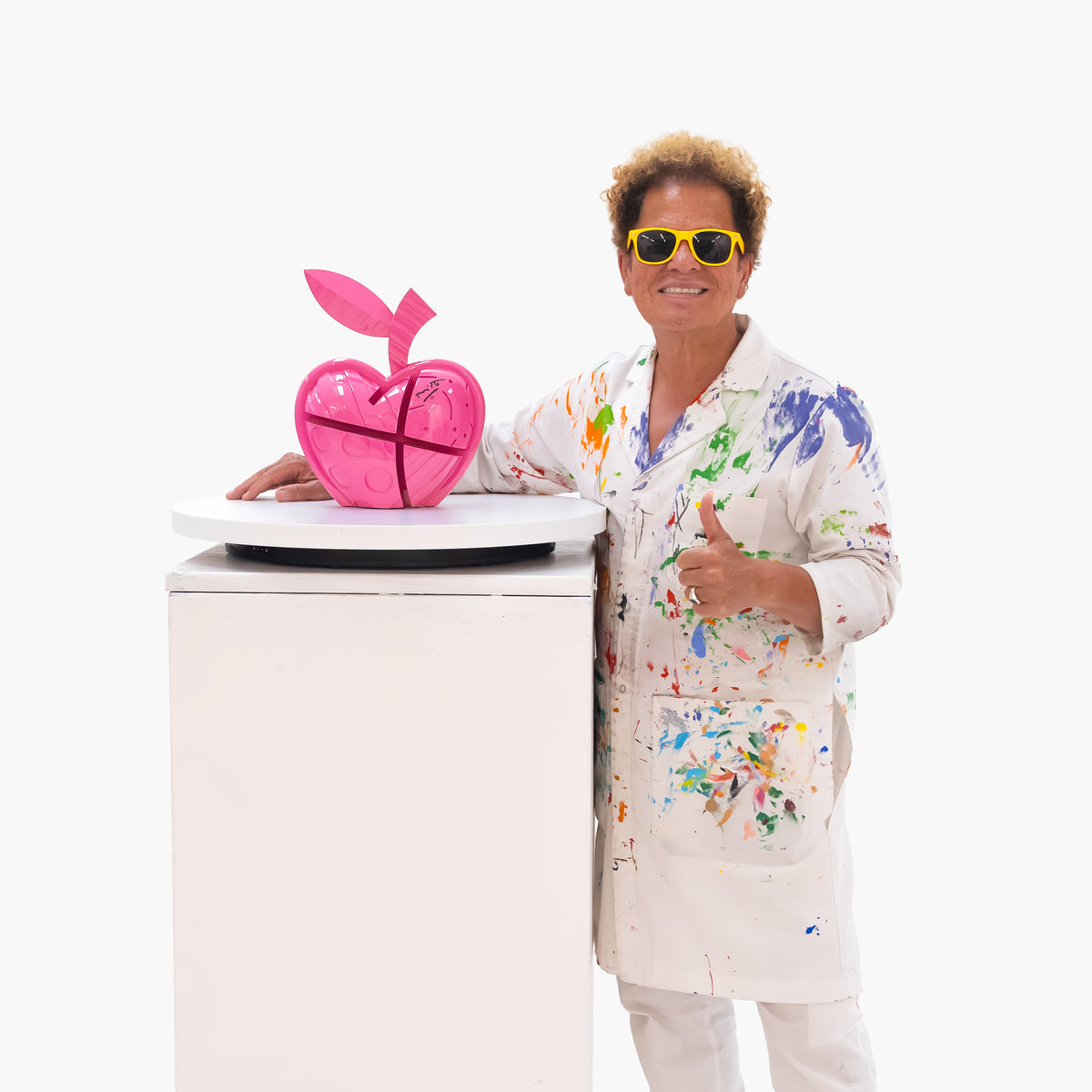 Apple (Magenta) - Limited Edition Sculpture