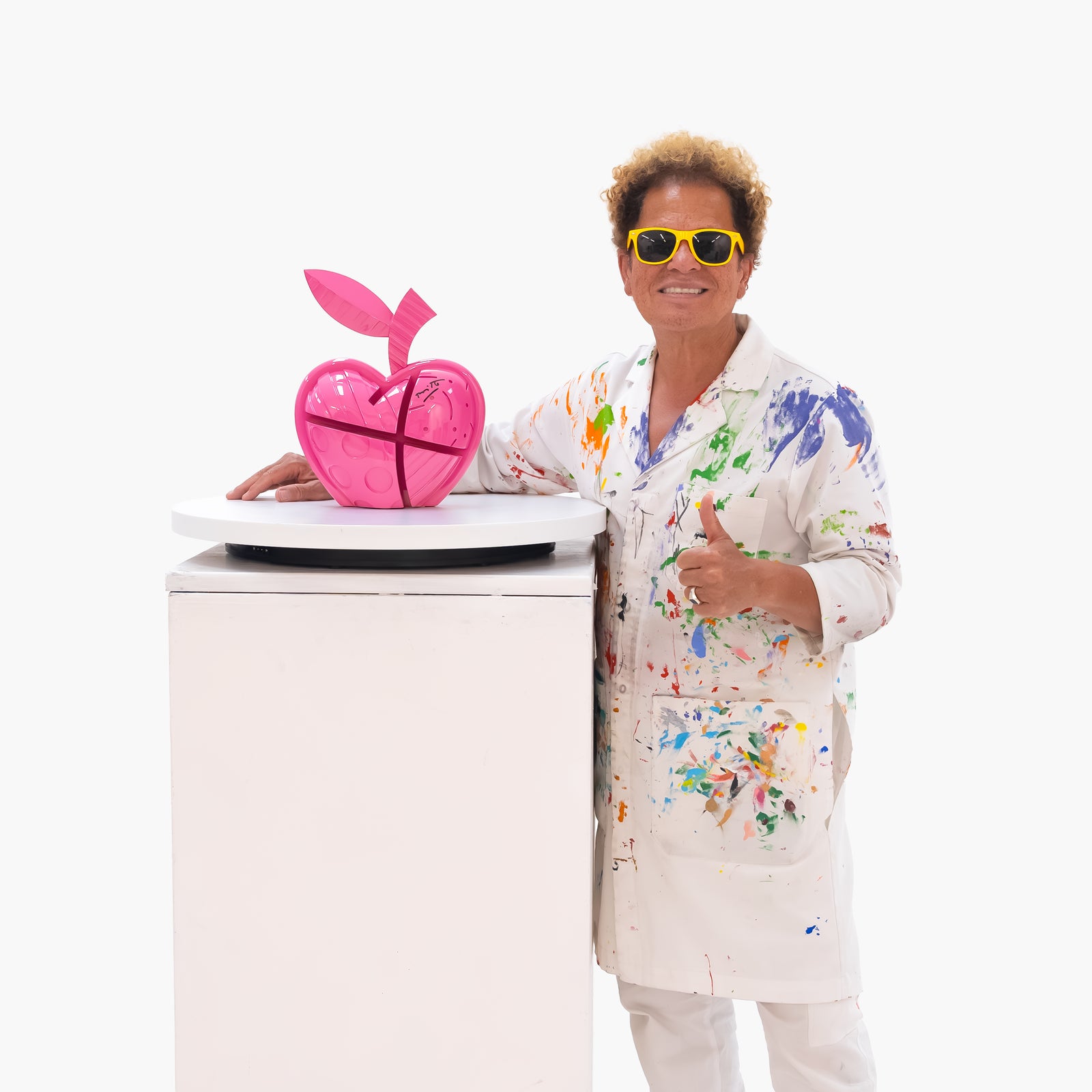 Apple (Magenta) - Limited Edition Sculpture
