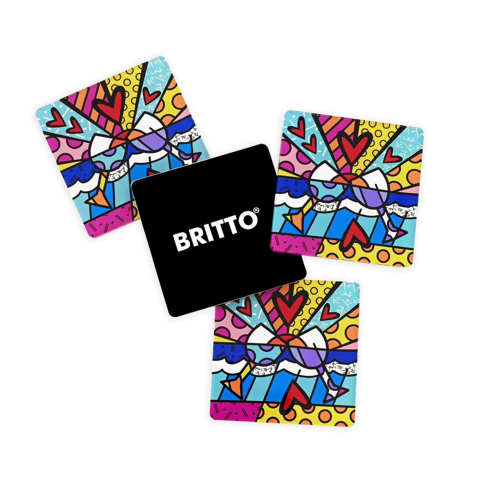 BRITTO COASTERS - CHEERS (SQUARE)