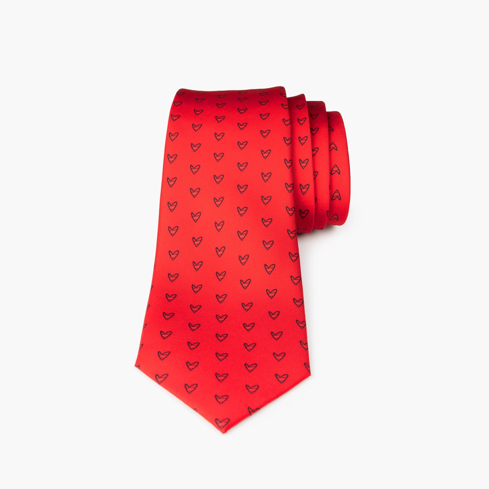 Red Hearts (Red) Britto Tie