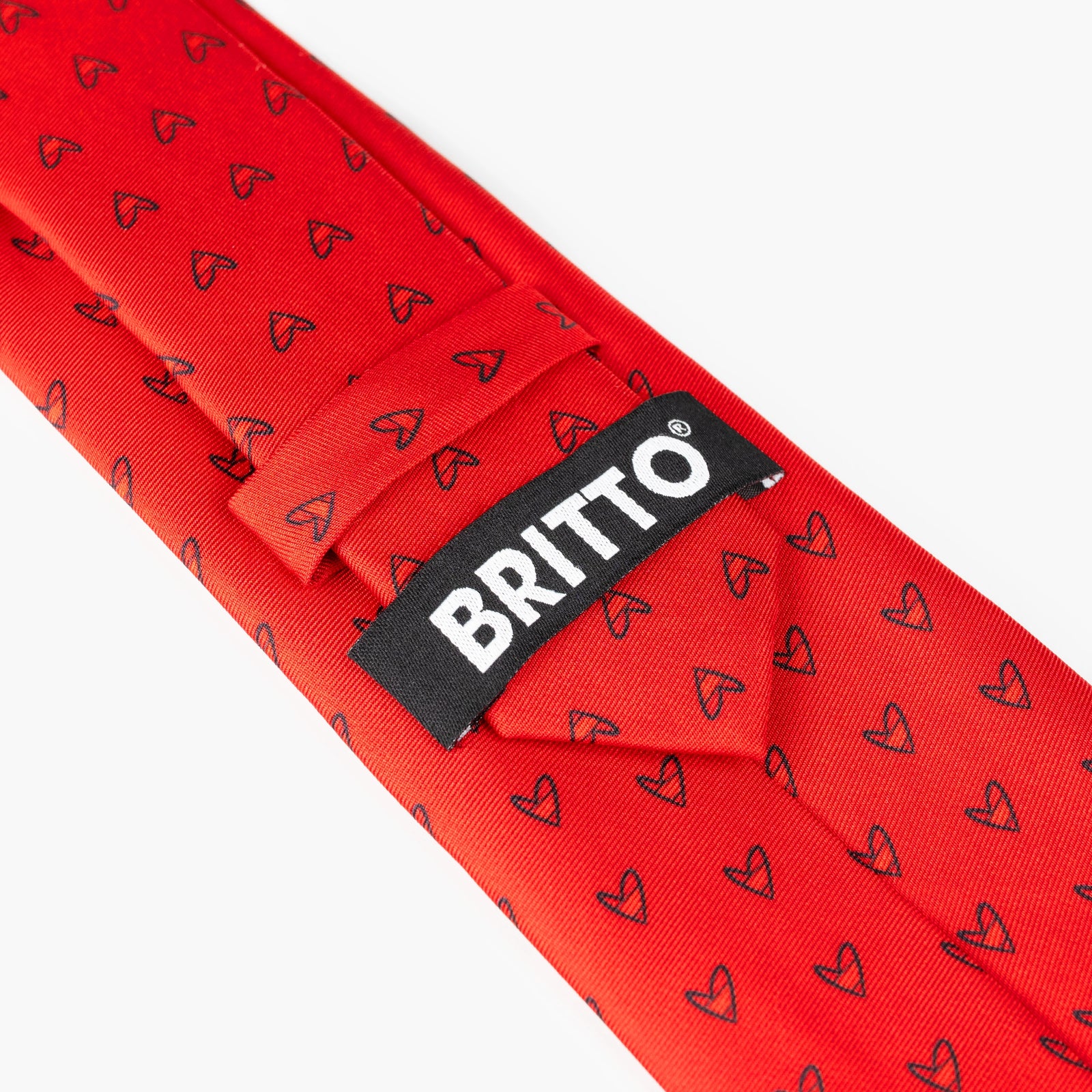 Red Hearts (Red) Britto Tie