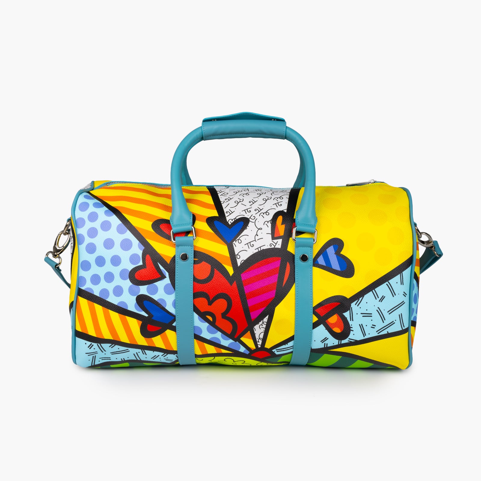 new day britto duffle bag  colorful decorative collectible gift idea