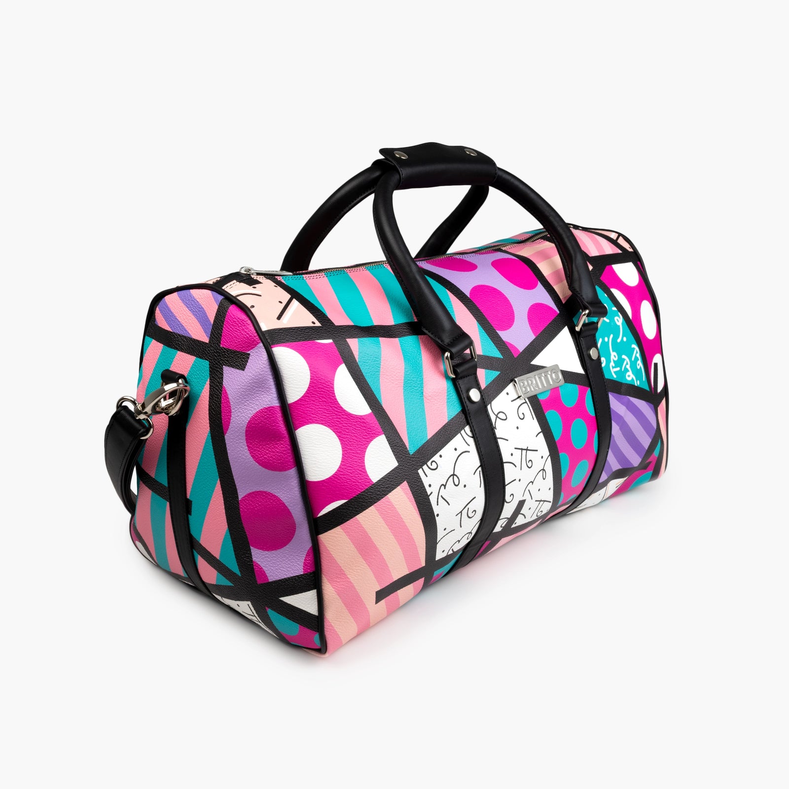 Pink & Teal Landscape Britto Duffle Bag