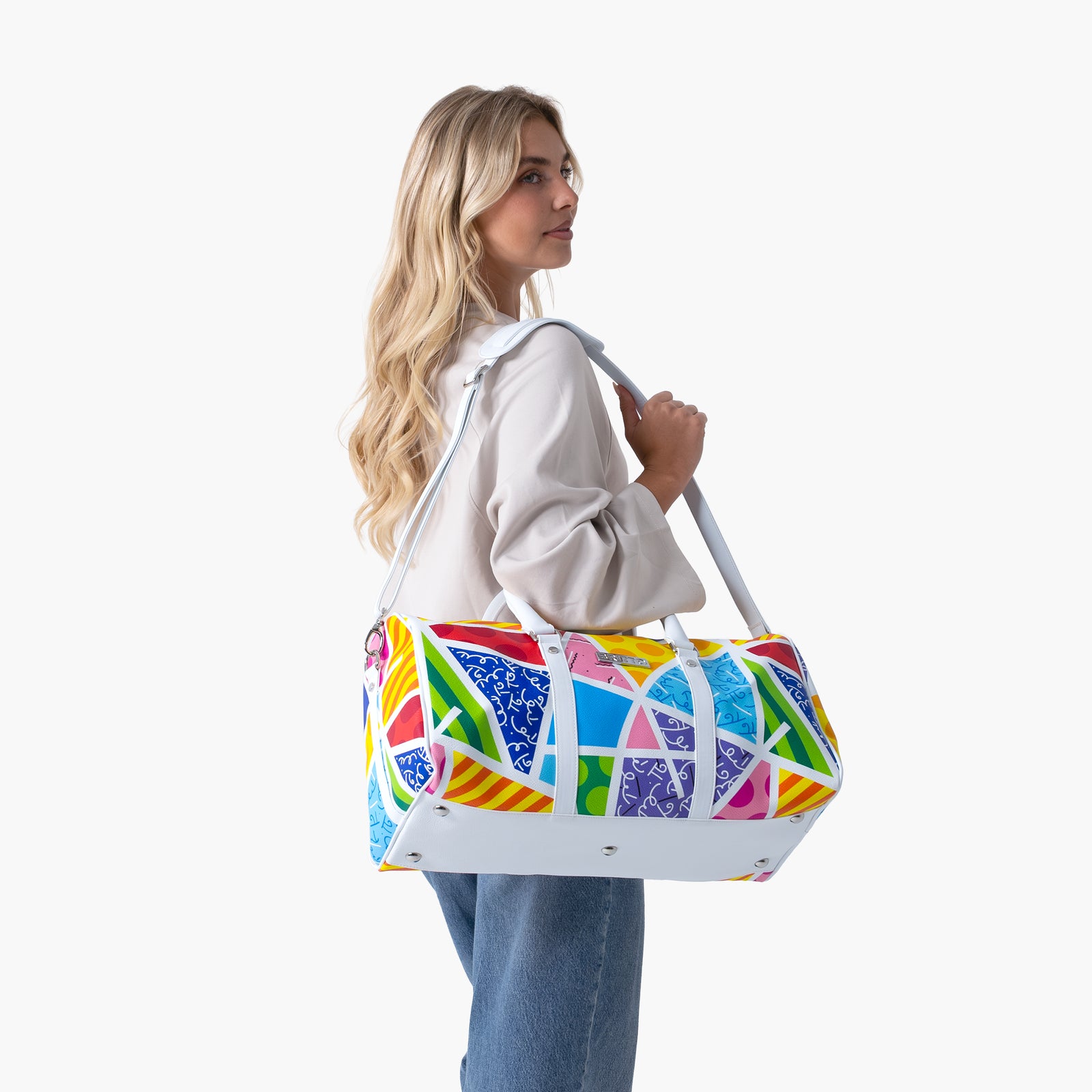 Baby Blue Landscape Britto Duffle Bag