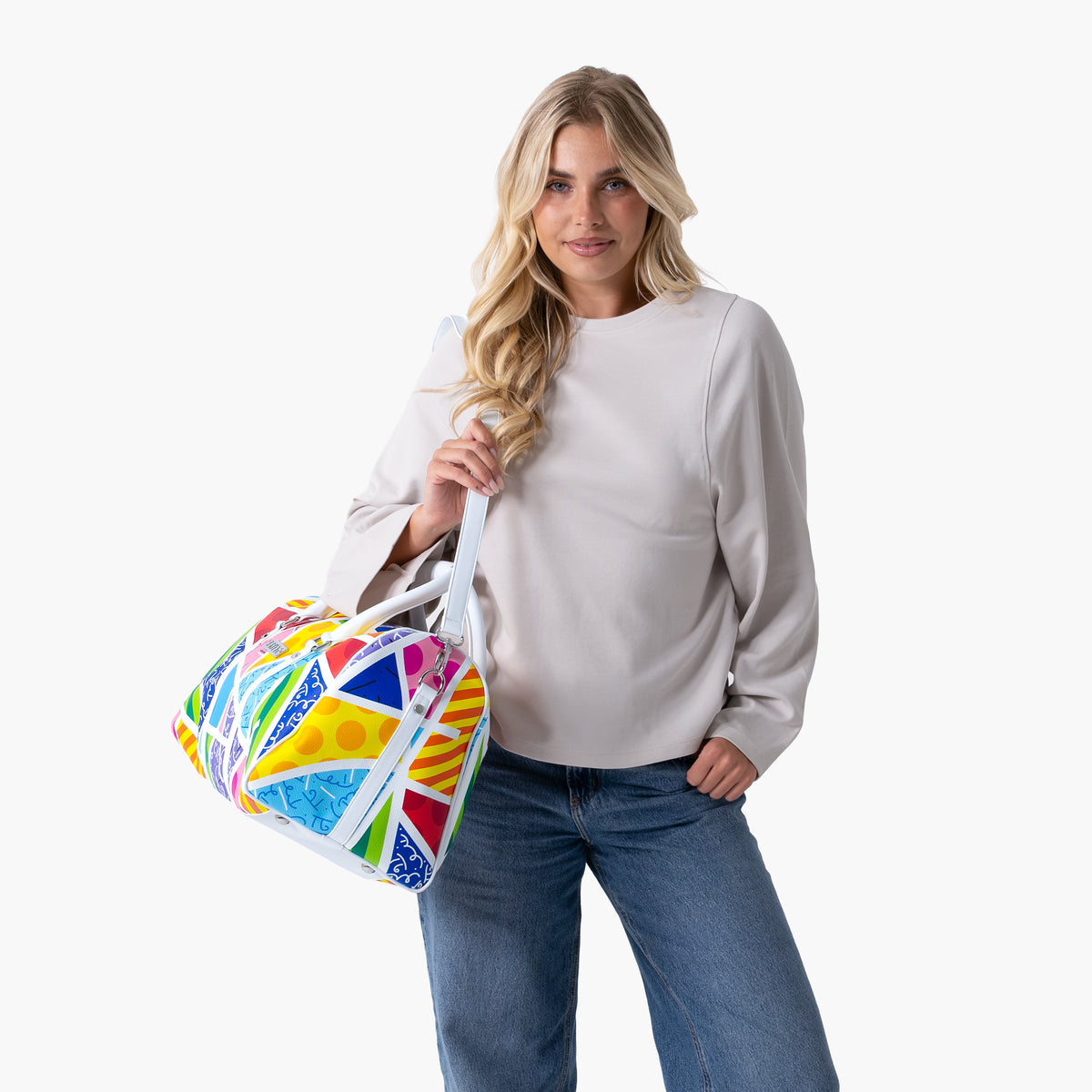 Baby Blue Landscape Britto Duffle Bag