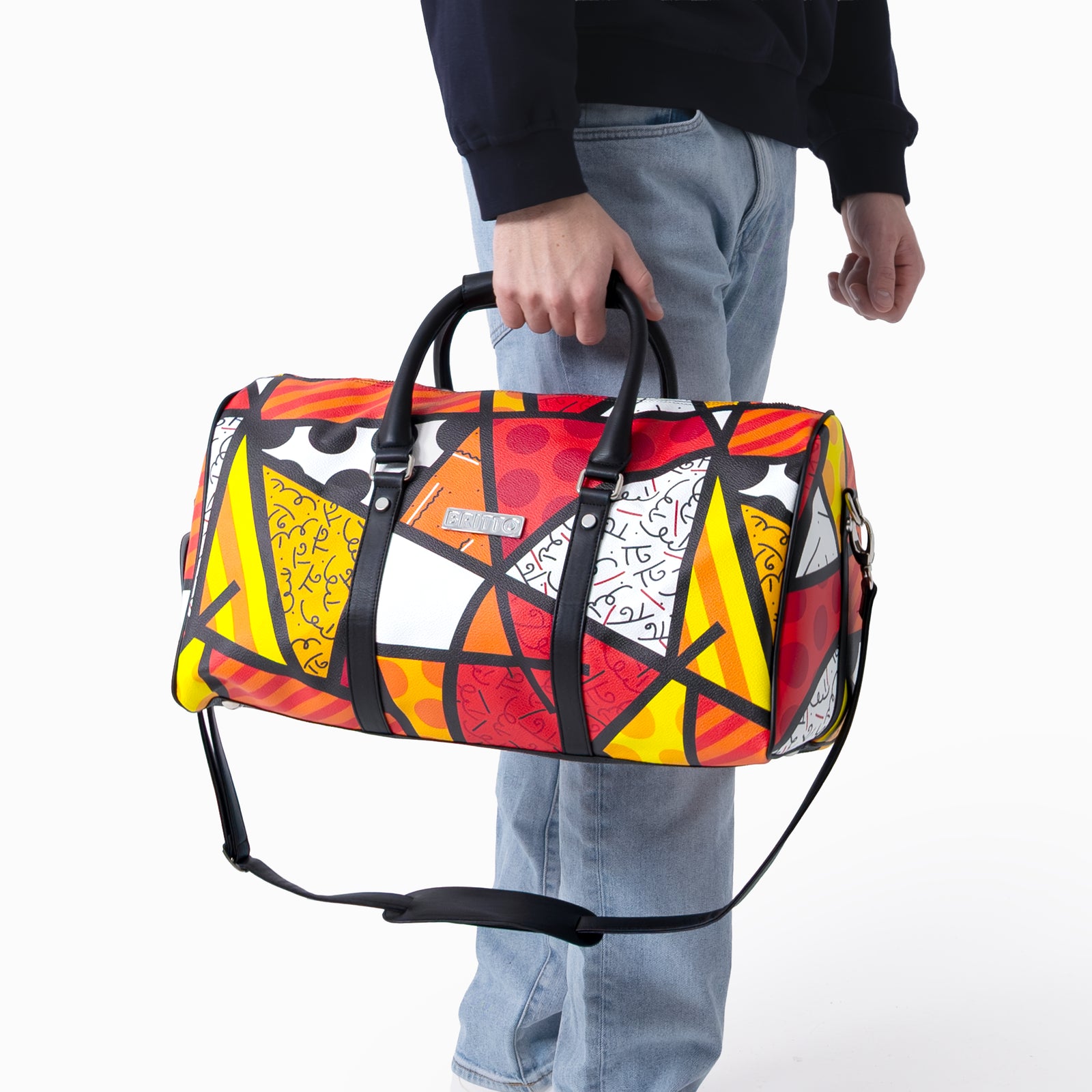 Red Landscape Britto Duffle Bag