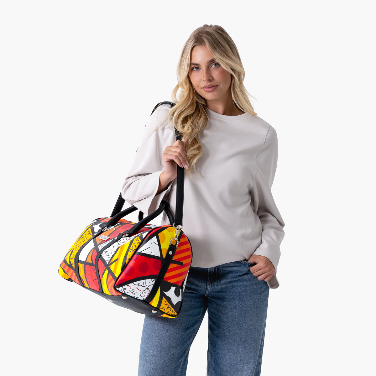 Red Landscape Britto Duffle Bag
