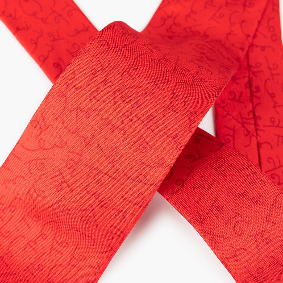 Red BTOs Britto Neck Tie
