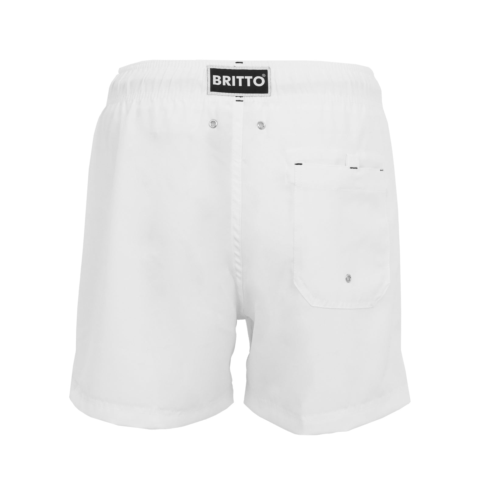 white britto shorts for men  artistic colorful design collectible