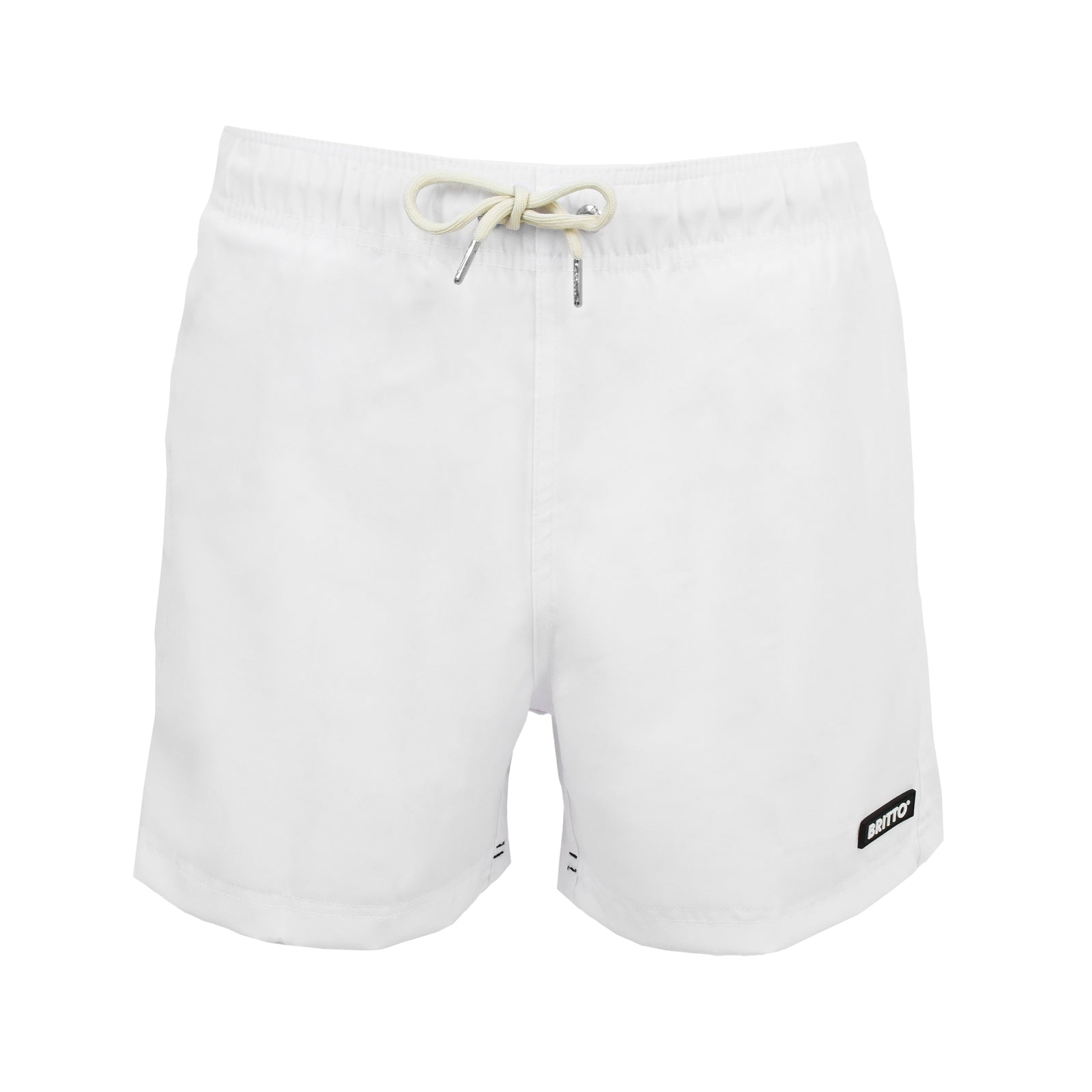 white britto shorts for men  artistic colorful design collectible