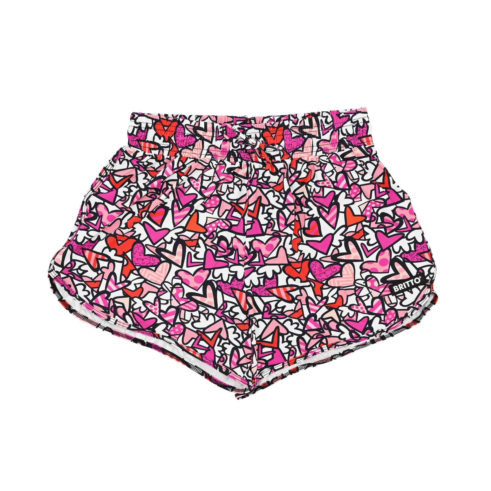 Romero Britto alive britto shorts for women  colorful pop art design