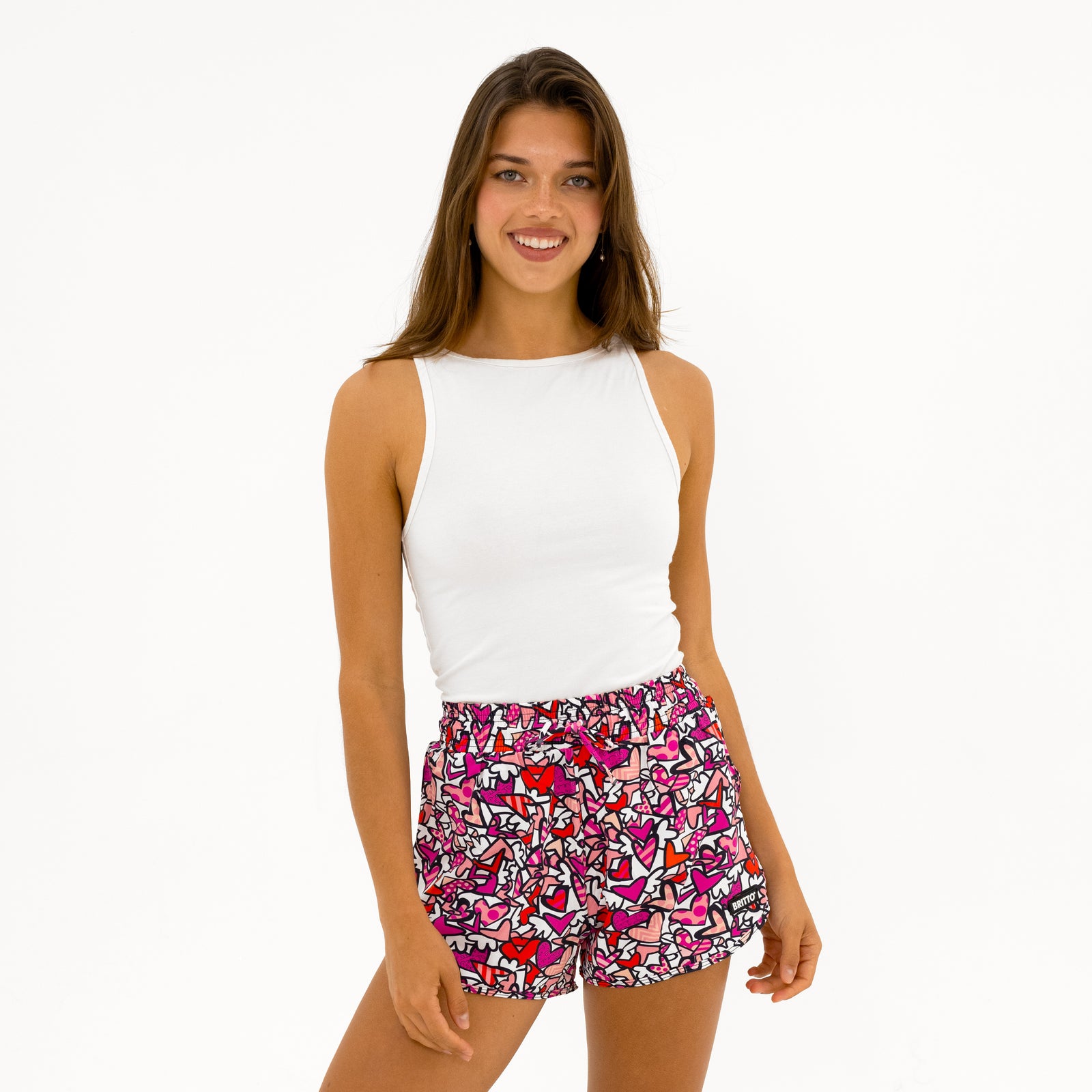 alive britto shorts for women  artistic colorful design collectible