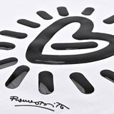 BRITTO® T Shirt - Graffiti Heart - White (Men)